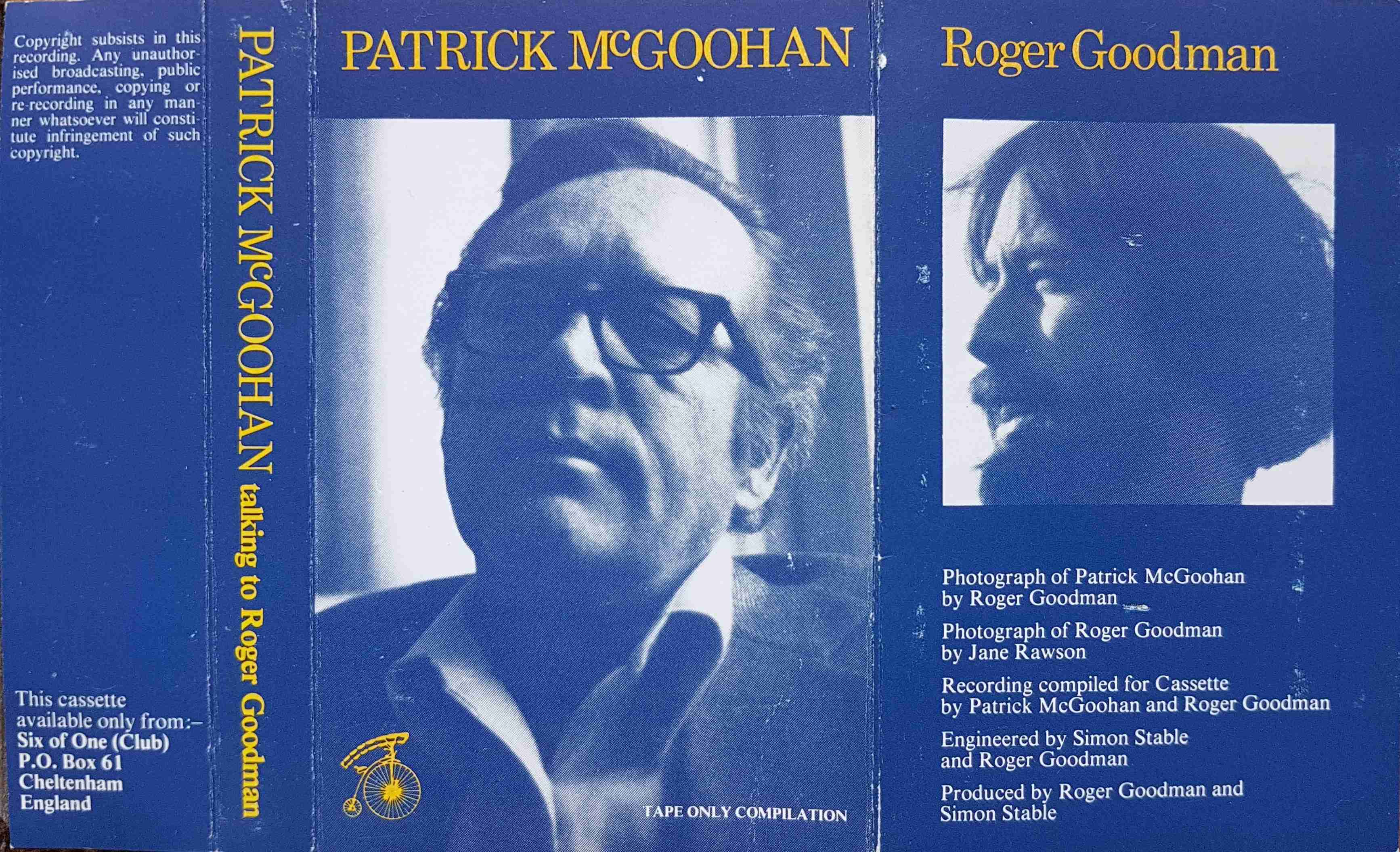Picture of cassettes-PMG Patrick McGoohan talking to Roger Goodman by artist Patrick McGoohan from ITV, Channel 4 and Channel 5 library
